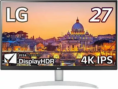 $349 • Buy LG 27UL500-W, 27  Gaming Monitor AMD FreeSync 4K IPS Panel VESA Display HDR10