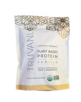 Truvani Plant Based Organic Protein Powder ~ Vanilla ~ 1.3 Lbs ~ Exp 12/2024 • $30