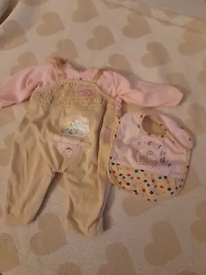 Baby Annabell Outfit And Bib • £2.50