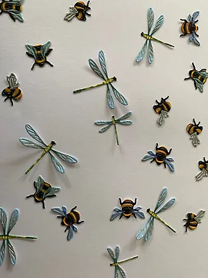 £2.99 • Buy Tattered Lace  Pack Of Dragonflies & Bumble Bees Die Cuts Professionally Printed