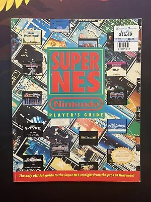 Super NES Nintendo Player’s Guide 1992 Mario Castlevania Gradius Pilotwings • $20