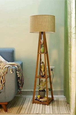 $180.64 • Buy Wooden Tripod Floor Lamp Without Shade