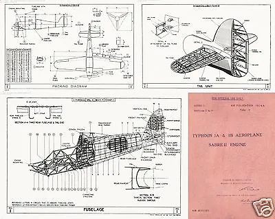 HAWKER TYPHOON 1940's MAINTENANCE MANUAL RARE HISTORIC WW2 ARCHIVE Sabre Engine  • $13.50