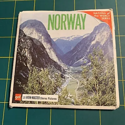 Sawyer's B153 Norway Land Of The Midnight Sun View-master 3 Reels Packet Set 2B • $15