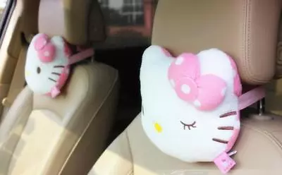 2Pcs ！Hello Kitty Car Seat Head Rest Cushion Pillows Neck Rest Pillow • $29.69