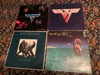 Van Halen/DLR-Lot Of 4 Vinyl Lp Originals Van Halen/Roth- G - Hard Rock - Rare • $44.99