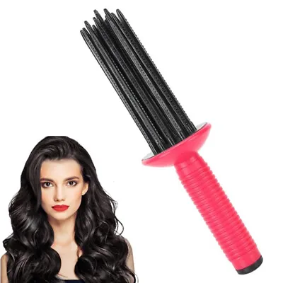 Hair Curler Hair Fluffy Curling Roll Comb Hot Air Styling Brush Hair Styler • £5.86
