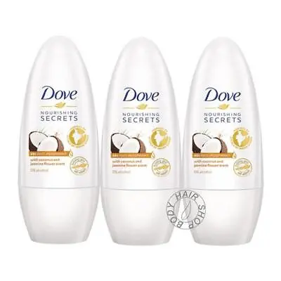 £24.82 • Buy Dove Nourishing Secrets Deodorant Roll-On Antiperspirant Coconut Jasmine X 3