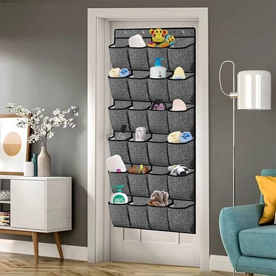 $26.53 • Buy Hanging Stand Felt Hanger Above Door 24-Bag Shoe Rack Storage Hook Storage Bag