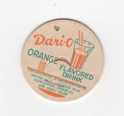 Vintage Milk Bottle Cap DARI-O Orange Flavored Drink • $4.88