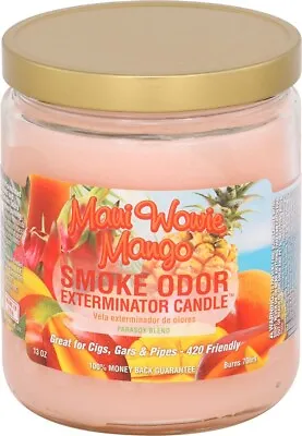 Smoke Odor Exterminator Candle Maui Wowie Mango (9) 13oz Jars Free Shipping • $89.95