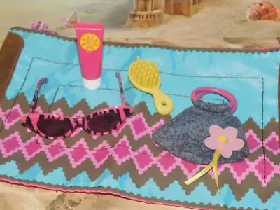 Our Generation Beach Toys Blanket Sun Tan Lotion Lot E Fits American Girl Dolls • $8.99