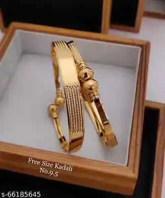 Indian Traditional 22K Gold Plated Bracelets Women Bangle Ethnic Fashion Jewelry • $16.07