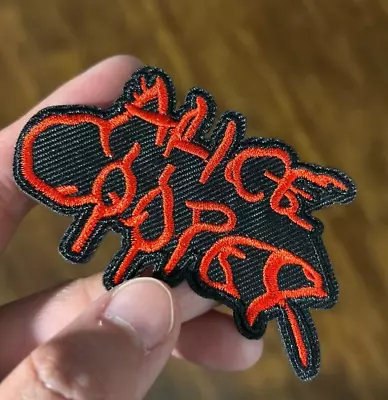 Alice Cooper Pop Rock Metal Music Band Patch Logo Iron Sew On Embroidered • $3.99