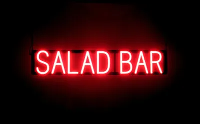 SpellBrite Ultra-Bright SALAD BAR Neon-LED Sign (Neon Look LED Performance) • £224.79
