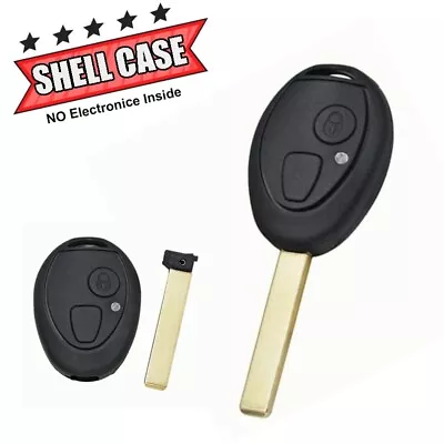 2 Buttton Remote Key Shell For BMW Mini Cooper S R50 R53 Uncut Blade Blank Case • $10.40