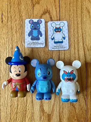 Disney Vinylmation 3  Park Set # 5 Stitch Abominable Snowman & Sorcerer Mickey • $30