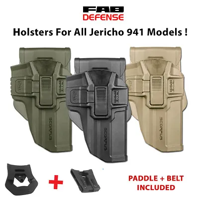 FAB Defense Scorpus Jericho 941 9mm /.40 Steel/Polymer Models Level 1/2 Holster • $46.81