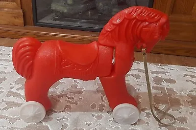 Soviet Vintage Children's Wheelchair Toy  Horse On Wheels .USSR.VERI RARE. • $115