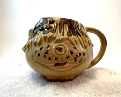 1969 Pacific Stoneware Pottery Shaggy Dog Face Mug Signed B Walsh HTF • $44.62