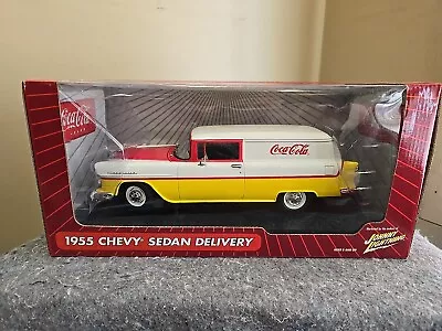 Johnny Lightning 1955 Chevy Sedan Delivery Coca Cola Die Cast 1:18 Scale MIB • $49.99