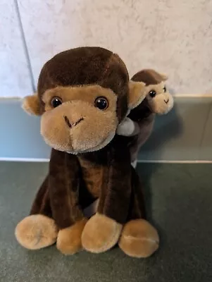 Adventure Planet Monkey Plush Mini Birth Of Life Stuffed Animal Mama And Baby 7  • $12