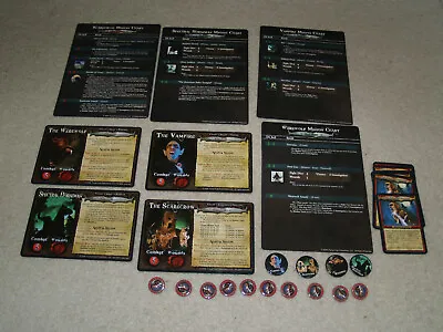 A Touch Of Evil 2008 Game - Replacement Villain Minion Werewolf Cards / Tokens • $12.95