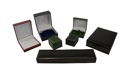 High Quality Leatherette Jewellery Box Shop Presentation Packaging Colour Choice • £146.41