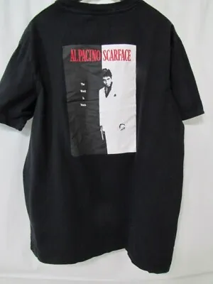 Scarface Shoe Palace Black The World Is Yours T Shirt Mens XL • $16.99