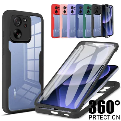 For Xiaomi Redmi Note 13 12 11 Pro Mi 13T 12T 360 Full Silicone Soft Case Cover • $15.99