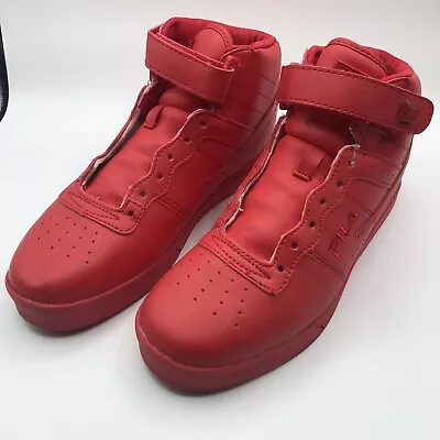 FILA Mens Sports Mono Red High Top Athletic Sneakers Shoes US 8 1CM00077-600 • $30