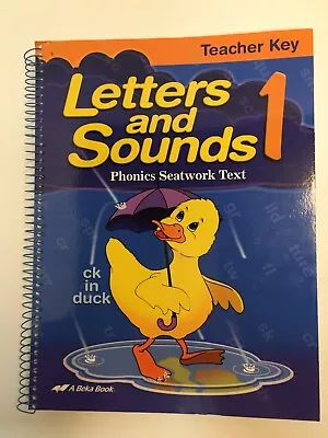 A Beka Book Letters And Sounds Phonics Seatwork Text Teacher Key Grade 1 • $3.59