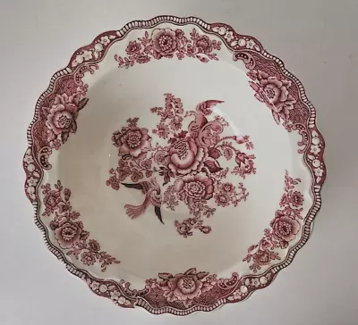 Vintage Crown Ducal  BRISTOL  Pink 8 1/4  Rimmed Serving Bowl England • $16.99