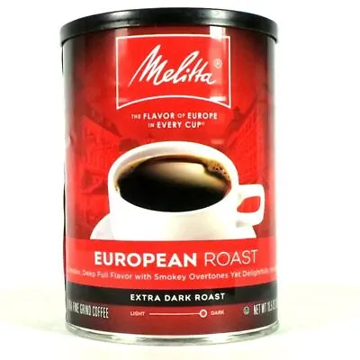 Melitta European Roast Coffee Extra Dark Roast 10.5 Ounce • $19.15