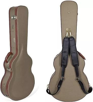 Crossrock OM Guitar Hard Case Fabric Multi-layer Wood Martin 000 Guitar Case • $169.99