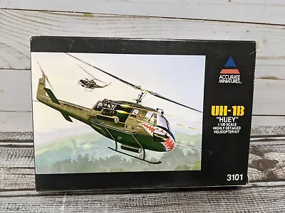 Accurate Miniatures UH-1B Huey Helicopter Plastic Model Kit • $19.99