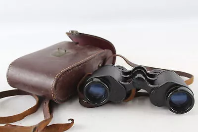 Military BINOCULARS PZO Warszawa Polish Army LP 6x30C Nr 01232 W/ Case • £16