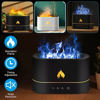 3D Flame Essential Oil Diffuser Aroma Humidifier 250ml USB Air Purifier Mist AUS • $24.83