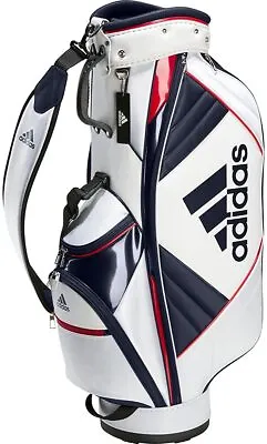 Adidas Golf Men's Cart Caddy Bag Must Haves 9 X 47 Inch 2.9kg White Red MBF64 • $250