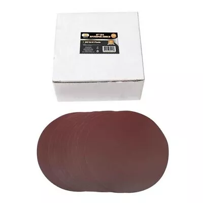 50pc 80 GRIT 6  DA SANDPAPER DISCS PSA Adhesive Backed Peel Stick On 80916 • $18.97