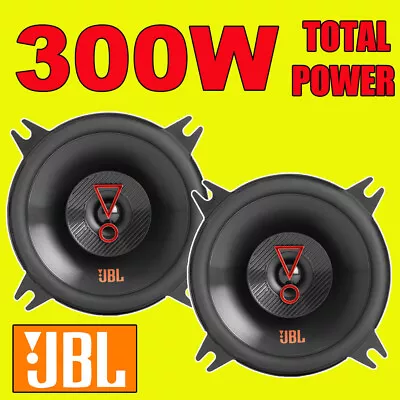 JBL 2-WAY 4 INCH 10cm CAR SPEAKERS DOOR/SHELF 300W TOTAL COAXIAL PAIR STAGE 3427 • £59.99