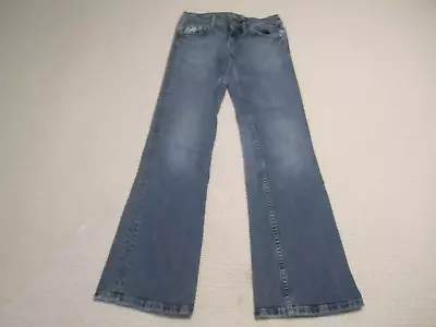Miss Me Jeans Womens 27 Blue Denim Bootcut Western Cowgirl Ranch Wear Mid Rise • $4.25
