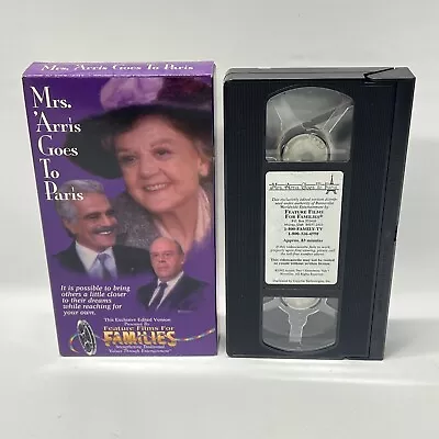 Mrs Arris Goes To Paris VHS Angela Lansbury Diana Rigg Omar Sharif 1992  • $19.95