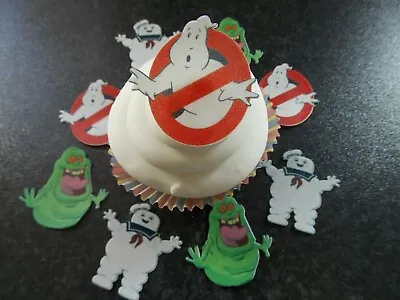 12 PRECUT Edible Ghostbusters Wafer/rice Paper Cake/cupcake Toppers • £2.85