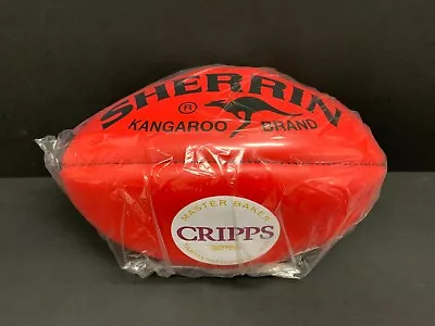 AFL SHERRIN KANGAROO BRAND LEATHER FOOTBALL Cripps Tasmania Logo   • $189.95