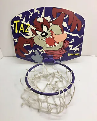 VTG Looney Tunes Taz Basketball Mini Hoop Goal 1996 90’s Spalding Foldable -READ • $39.99