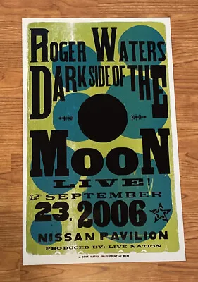 $33.99 • Buy Roger Waters Dark Side Of The Moon Pink Floyd Concert Poster Hatch Show Print B