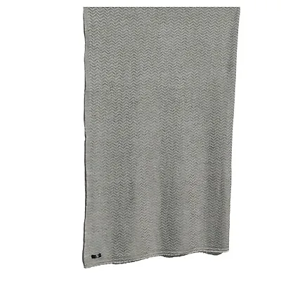 Cashmere | Blanket/Throw | 4 Ply | Hand Loomed | Natural | 2 Color |Silver/Ivory • $140.25
