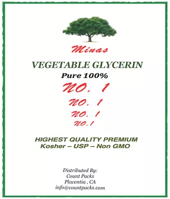 NON GMO VEGETABLE GLYCERIN USP FOOD GRADE  High Quality  46 Oz. PURE 100% • $23.99