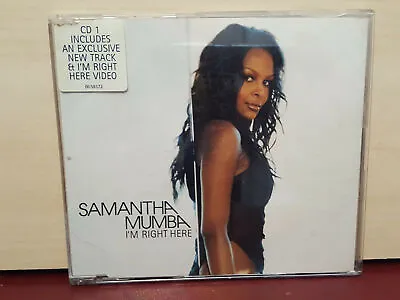 Samantha Mumba - I'm Right Here - CD Single - 3 Tracks + Video  (M13) • £0.99